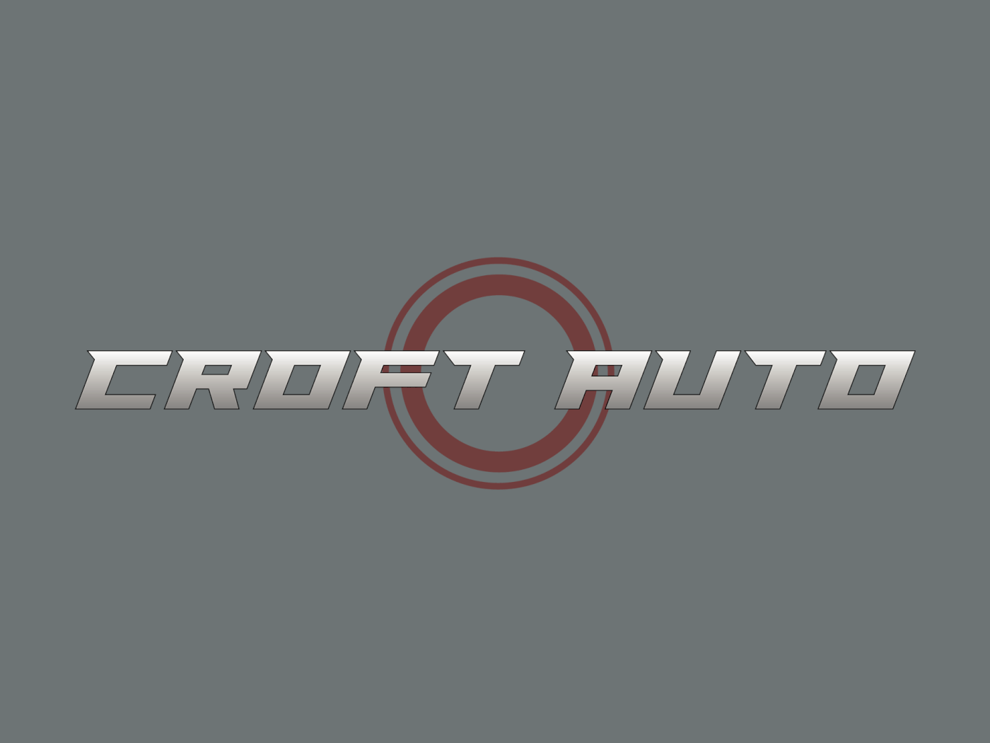 Croft Auto Logo Design — full project presentation