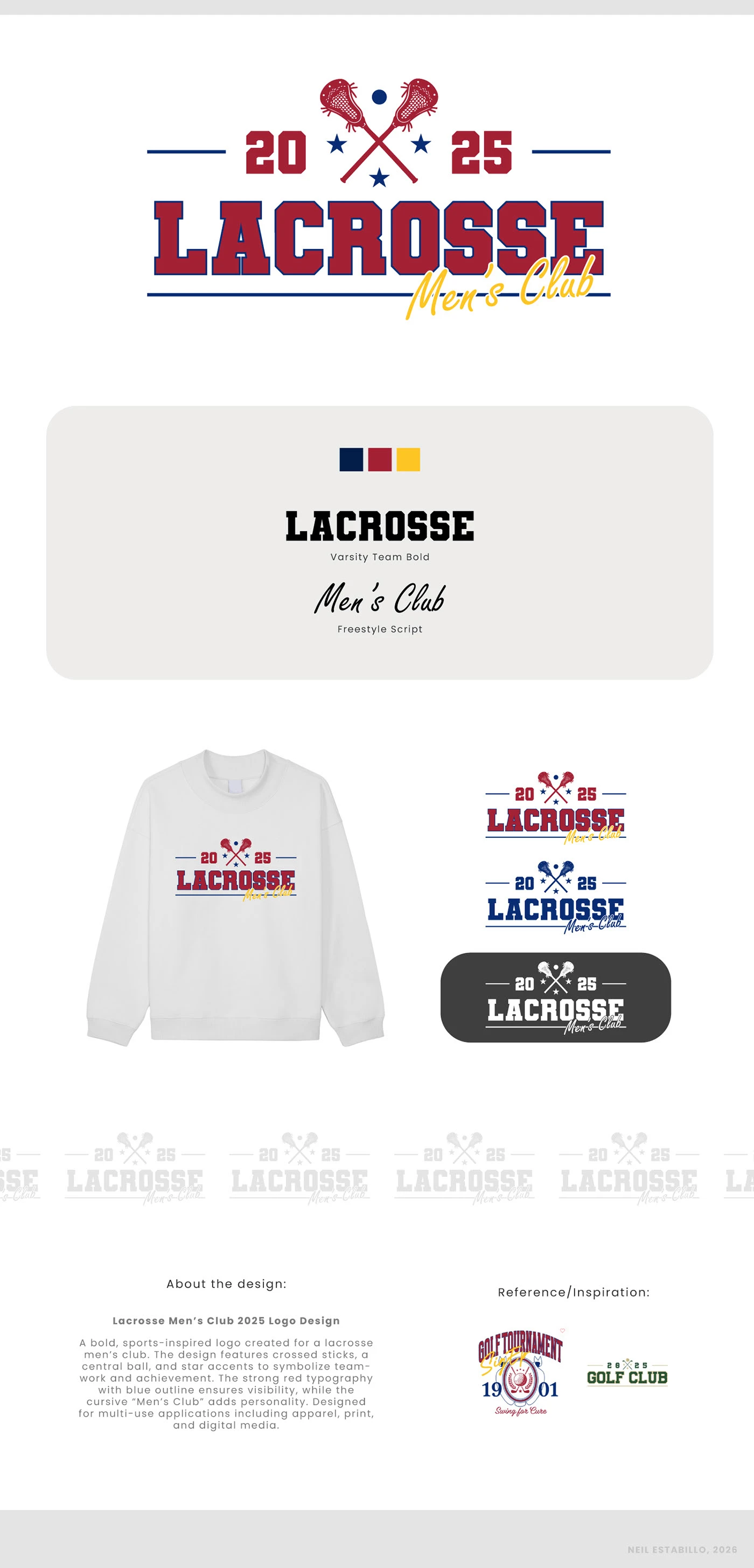 Design Logo for a Lacrosse Team — Sports logo design presentation
